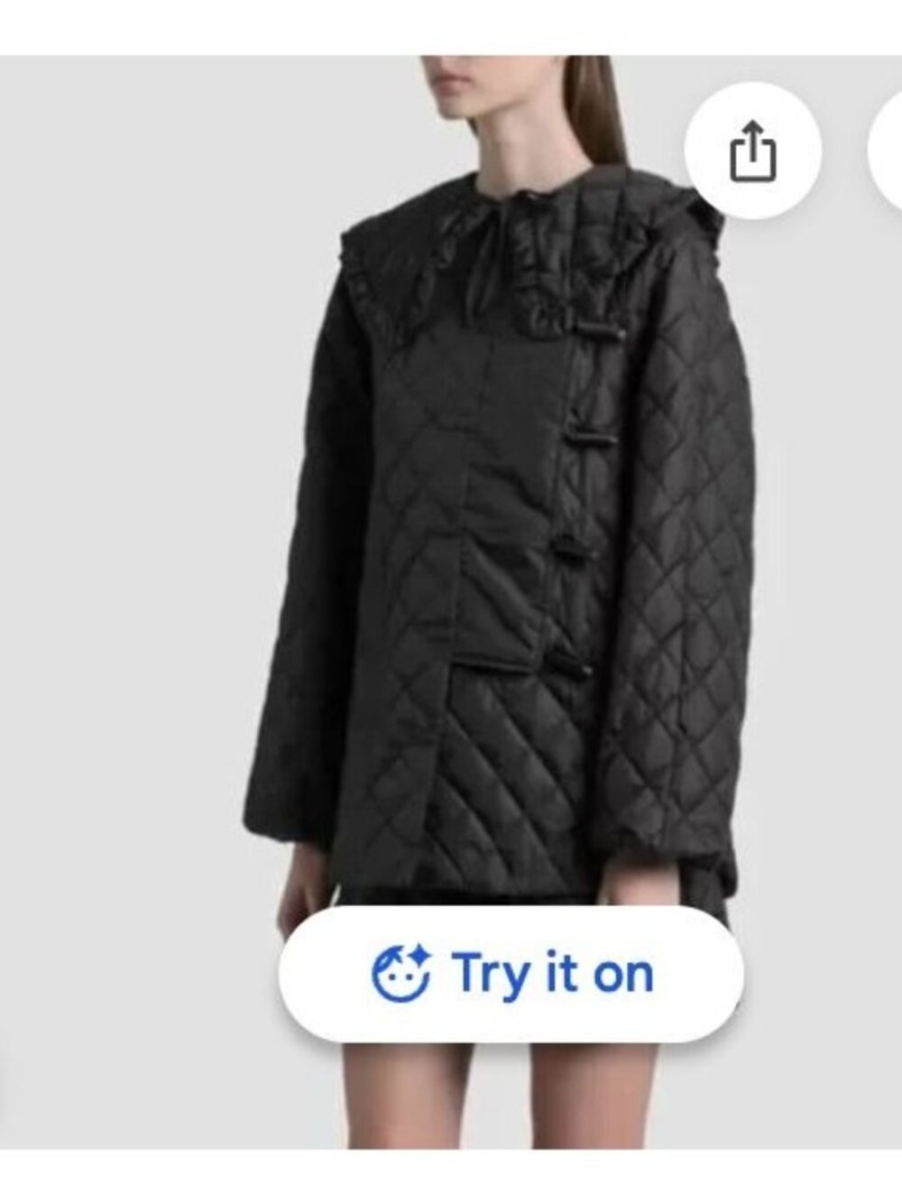 Ganni quilted ripstop jacket